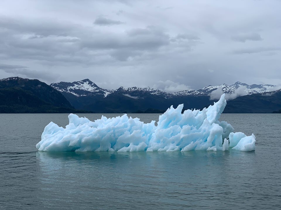Iceberg receding