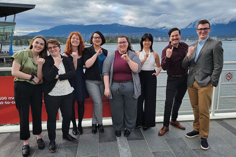 My capstone group and I getting our Iron Rings!