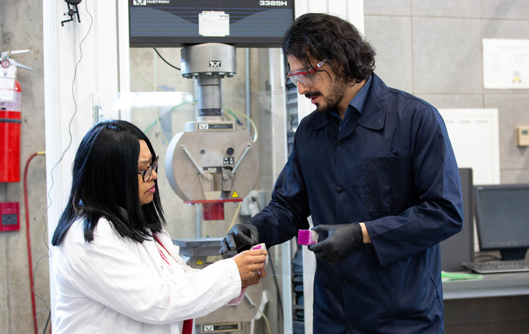 Dr. Sumi Siddiqua working in the lab