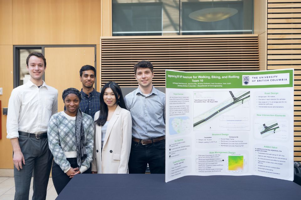 UBC Civil Engineering Students showcase their 2023 Capstone project