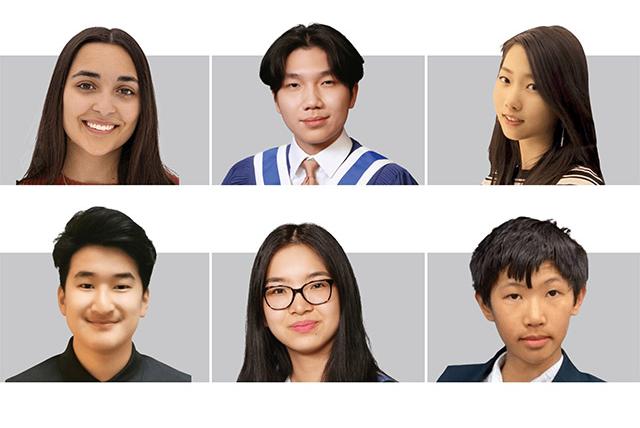 Pictures of the different UBC scholars: Jeannette (top right), Zachary (bottom right), Leo (bottom left)
