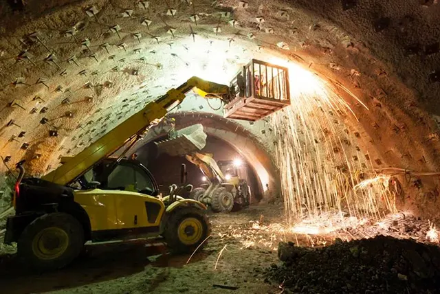 A mining site