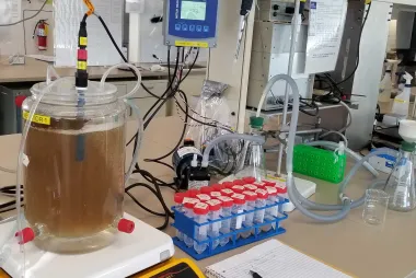 BIoT experiment in a laboratory