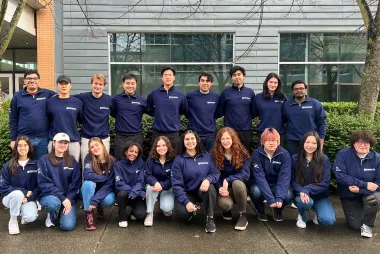 Team photo with matching team uniform