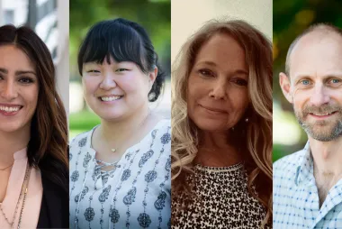 Collage of Erin Fehr, Heather Gerrits, Renee Leboe and Erik Wilson, from left to right
