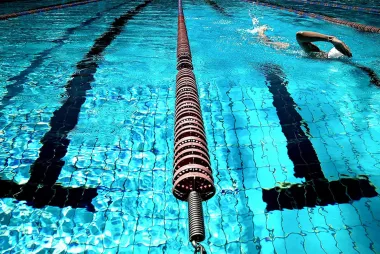 Swimmer in a pool