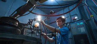 UBC materials engineering student at a co-op placement at Vector Aerospace