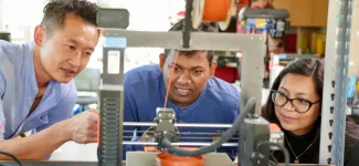 MDes program students