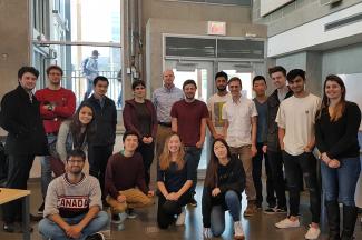 Members of the UBC Bionics Design Team gather for a group photo