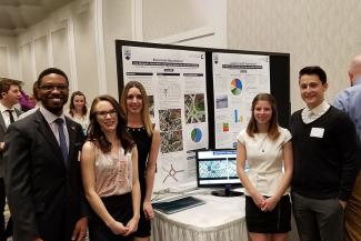 Sarah with her capstone team