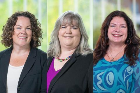 Headshots of Leanne Kearns, Carmen de Hoog and Dana-Lyn Mackenzie.