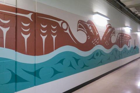 Mural in the CEME hallway.