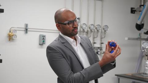 PhD student Rashiga Walallawita shares examples from his research on hydrogen embrittlement.