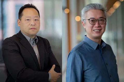 Headshots of Julian Zhishen Cheng and Vincent Wong