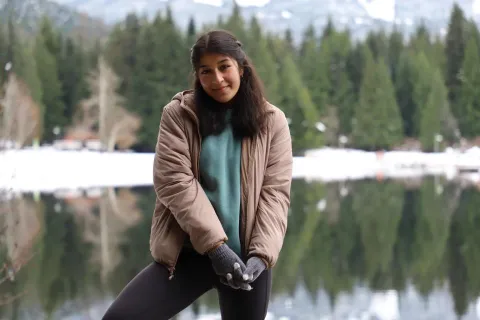 UBC Materials Engineering student Debalina Saha smiles at the camera.
