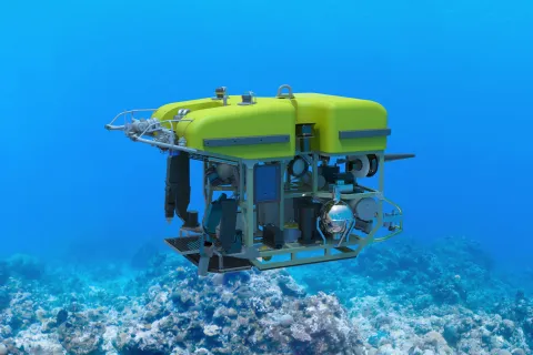 Full render of the proposed ROV design.