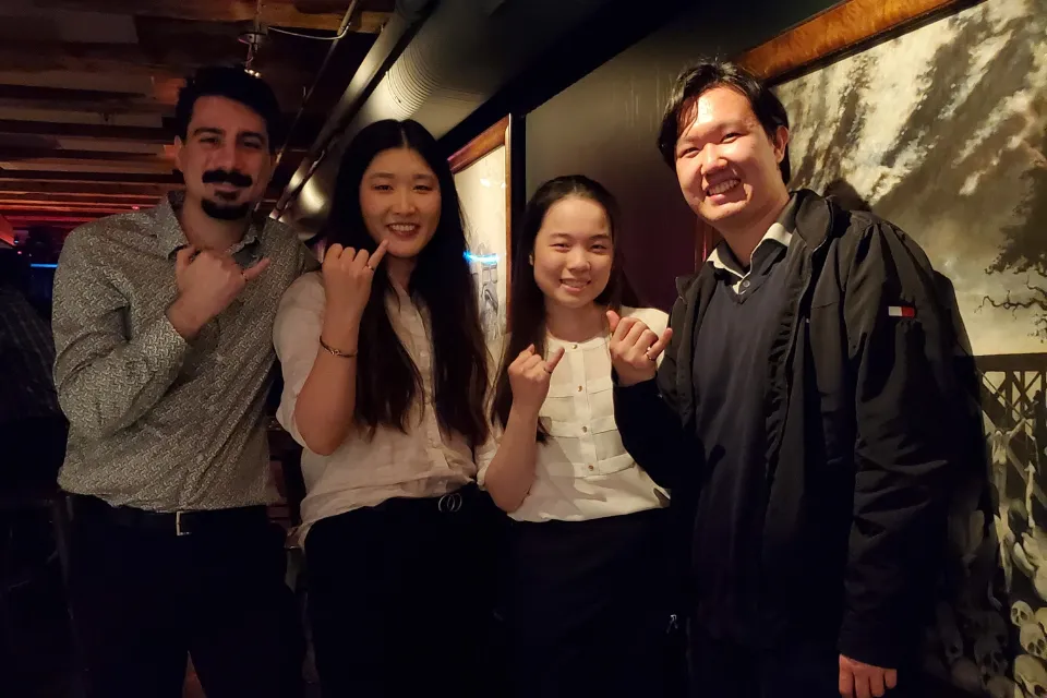 Team with their iron rings.